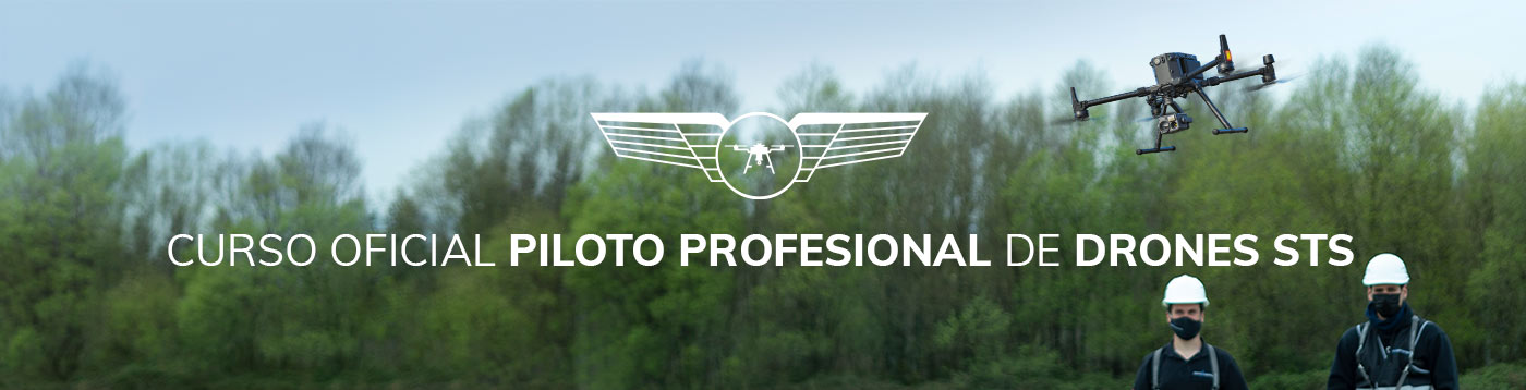 banner web curso oficial piloto profesional drones STS aerocamaras